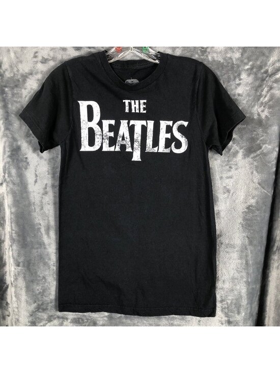 The Beatles Tops - The Beatles T-Shirt Rock Band Tee Classic Rock Shirt Black Size Small Unisex